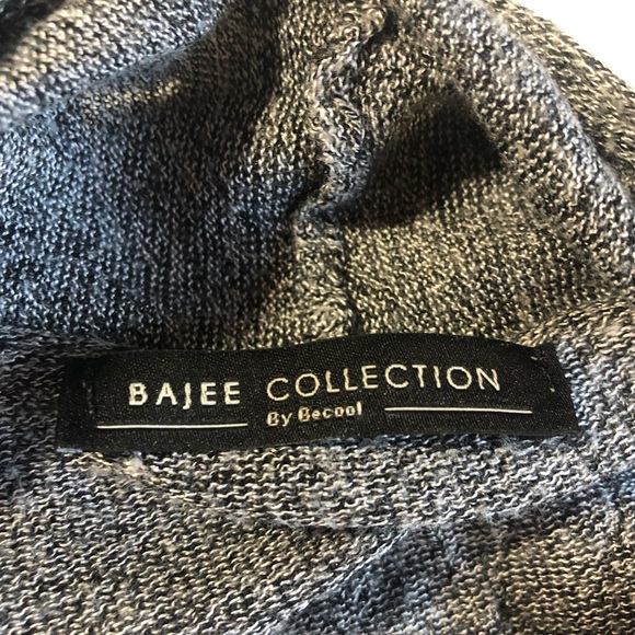 Bajee Collection Gray Open Front Tunic Cardigan - Picture 3 of 4